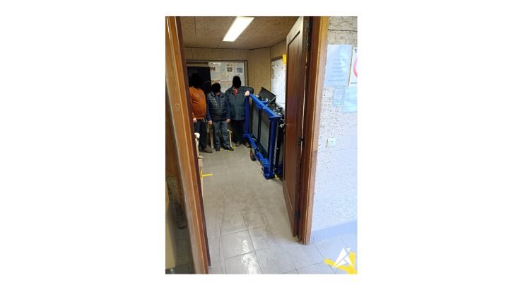Schützenverein Transportrollen 2-Fachsiebmaschine